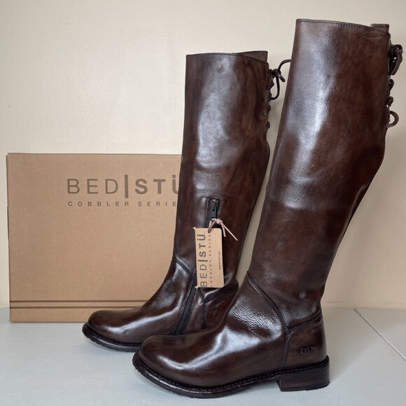 BED STU Manchester Distressed Leather Riding Boots BEDSTU Size 8 - Picture 16 of 16